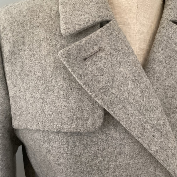 J. Crew Melton Wool Gray Short Pea Coat Size 2 - Picture 10 of 15